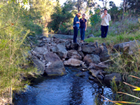 People at Six Mile Creek in South East Queensland.
