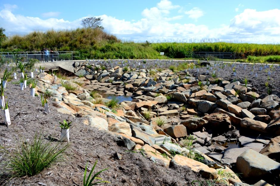 Works include construction of a fish rock ramp fishway to improve fish passage through the Mackay Whitsunday region.