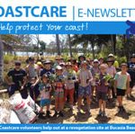 Coastcare eNewsletter cover of children on foreshore.
