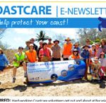 Coastcare eNewsletter cover of people with cleanup banner.