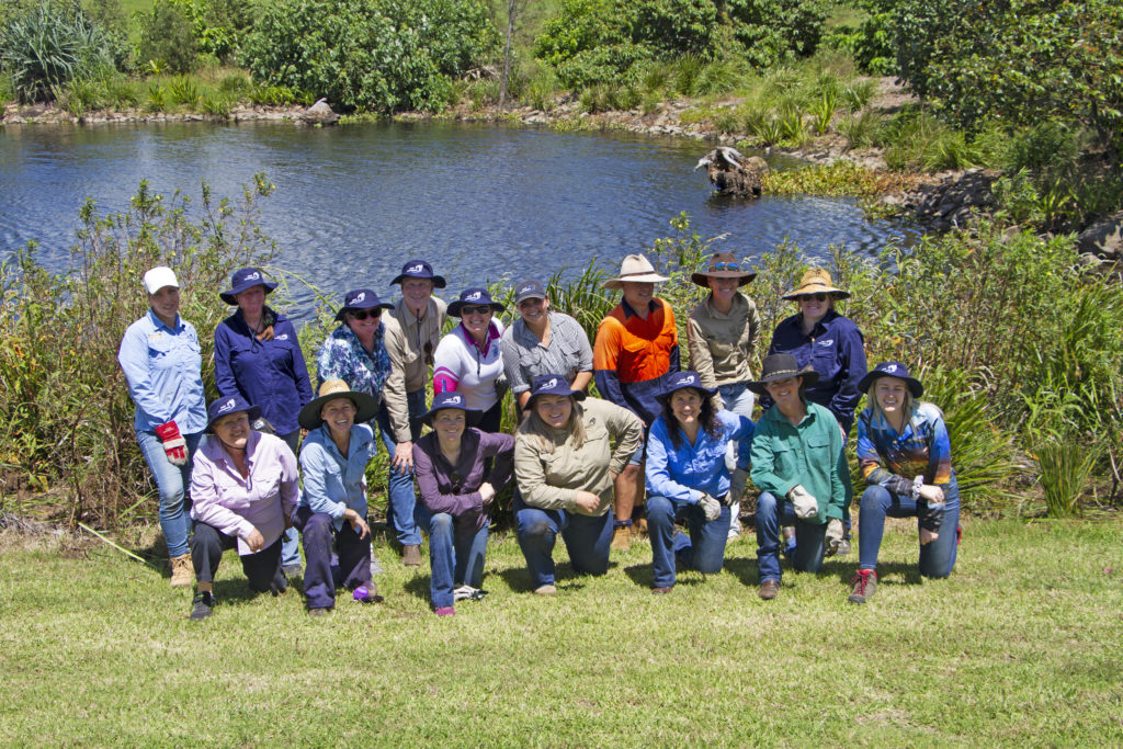 Reef Catchments staff outside on planting day.