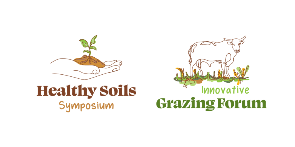 Healthy Soils and Grazing Forum logos - transparent