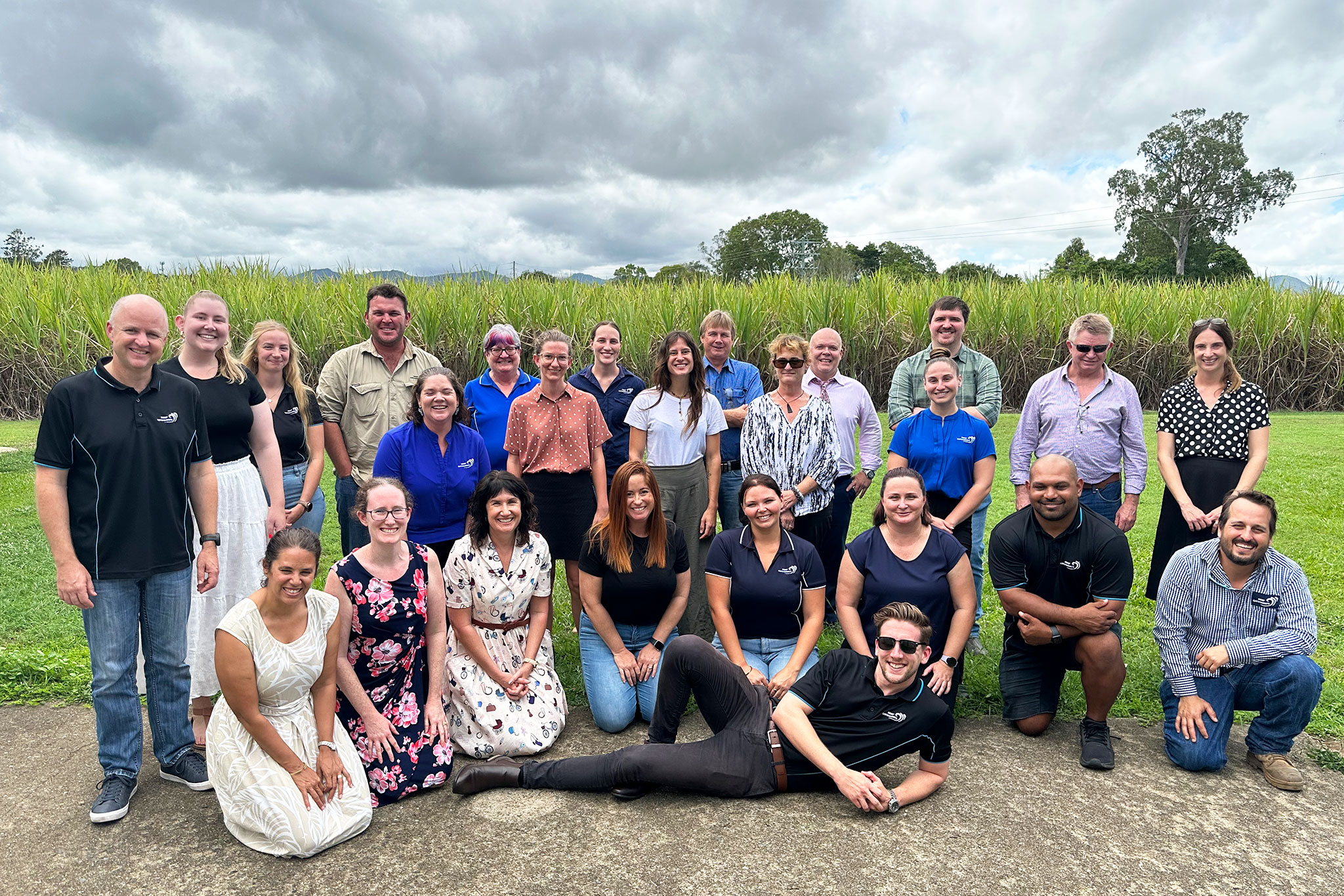 Reef Catchments team in group shot outdoors