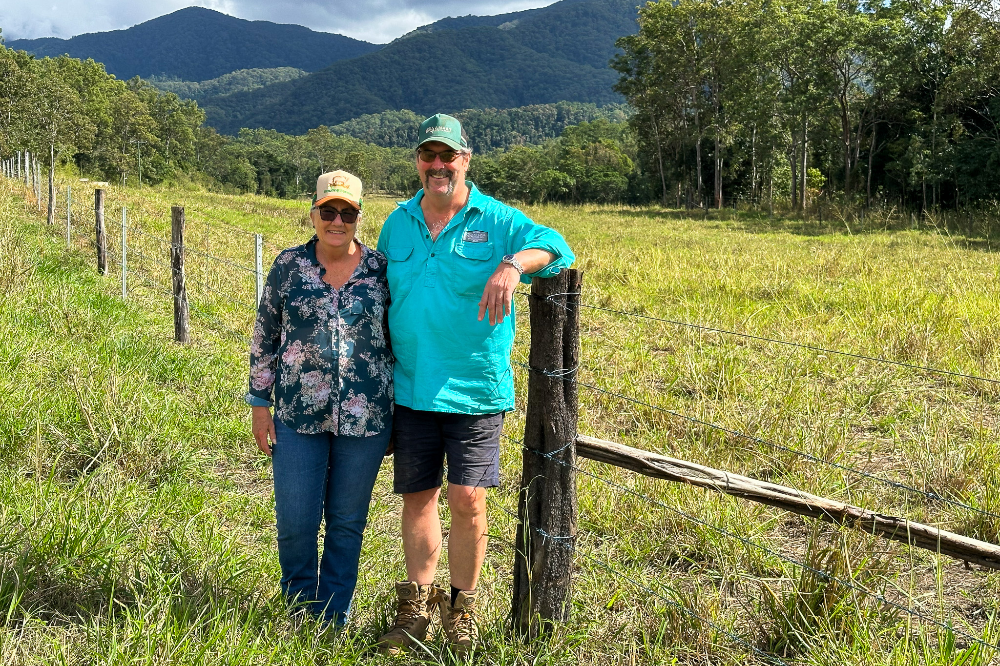 penny and owen morgan Penny and Owen morgan standing with their fencing on their paddock